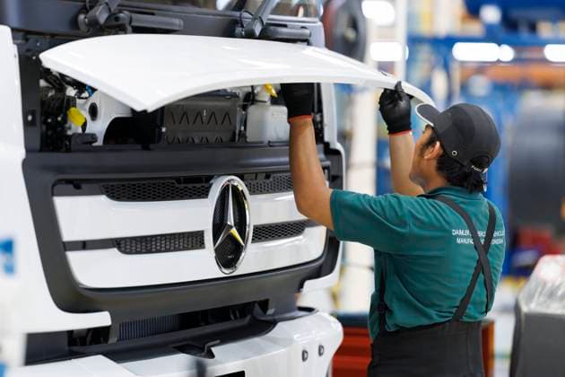 Produktionsanlage der Daimler Truck. Jakarta, 21.08.2025. Fotografiert im Auftrag des Auswaertigen Amtes Jakarta Indonesien Copyright: xThomasxImo AAx