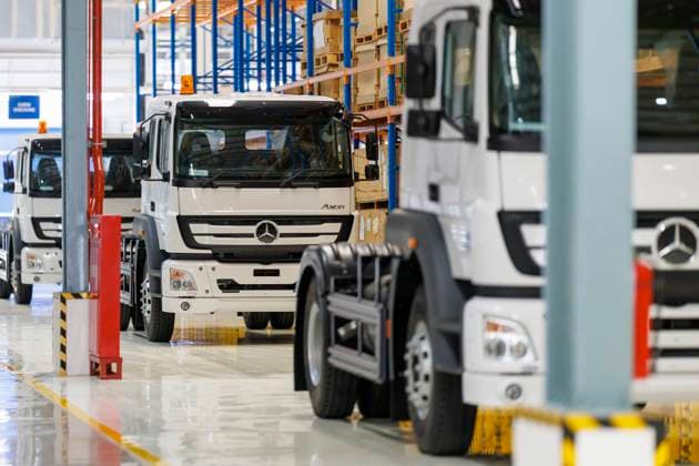 Produktionsanlage der Daimler Truck. Jakarta, 21.08.2025. Fotografiert im Auftrag des Auswaertigen Amtes Jakarta Indonesien Copyright: xThomasxImo AAx