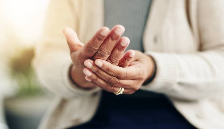 Hand pain, arthritis and gout with closeup of old person for symptoms, accident and injury. Fibromyalgia, tension and circulation with senior woman for osteoporosis, rheumatism and inflammation Hand pain, arthritis and gout with closeup of old person for symptoms, accident and injury. Fibromyalgia, tension and circulation with senior woman for osteoporosis, rheumatism and inflammation., model released, , 63500770.jpg RECORD DATE NOT STATED
