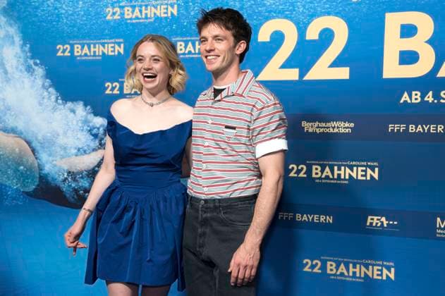 Luna Wedler und Jannis Niewöhner bei der Premiere des Kinofilms 22 Bahnen in der Astor Film Lounge im Arri. München, 24.08.2025