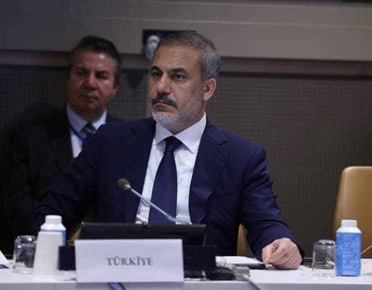 Turkish Foreign Minister Hakan Fidan in New York NEW YORK, UNITED STATES - SEPTEMBER 21: (----EDITORIAL USE ONLY - MANDATORY CREDIT - TURKISH FOREIGN MINISTRY MUSTAFA AYGUN HANDOUT - NO MARKETING NO ADVERTISING CAMPAIGNS - DISTRIBUTED AS A SERVICE TO CLIENTS----) Turkish Foreign Minister Hakan Fidan attends the United Nations Alliance of Civilizations Friends Group Foreign Ministers Meeting held within the 78th UN General Assembly in New York, United States on September 21, 2023. New York United States. Editorial use only. Please get in touch for any other usage.  Copyright: x2025xAnadoluxTURxForeignxMinistry xMustafaxAygunx