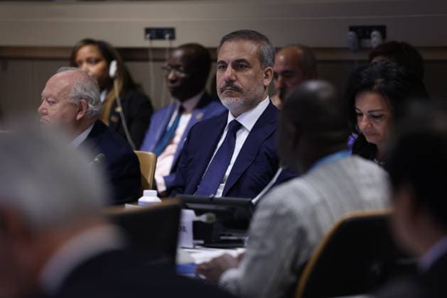 Turkish Foreign Minister Hakan Fidan in New York NEW YORK, UNITED STATES - SEPTEMBER 21: (----EDITORIAL USE ONLY - MANDATORY CREDIT - TURKISH FOREIGN MINISTRY MUSTAFA AYGUN HANDOUT - NO MARKETING NO ADVERTISING CAMPAIGNS - DISTRIBUTED AS A SERVICE TO CLIENTS----) Turkish Foreign Minister Hakan Fidan attends the United Nations Alliance of Civilizations Friends Group Foreign Ministers Meeting held within the 78th UN General Assembly in New York, United States on September 21, 2023. New York United States. Editorial use only. Please get in touch for any other usage.  Copyright: x2025xAnadoluxTURxForeignxMinistry xMustafaxAygunx
