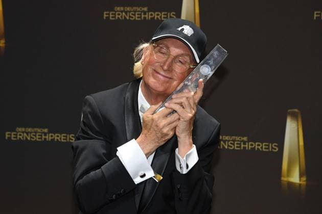 Bilder des Jahres 2025, Entertainment 09 September Otto WAALKES, Komiker, erhaelt den Ehrenpreis fuer sein Lebenswerk Preistraeger Verleihung des Deutschen Fernsehpreises, Der Deutsche Fernsehpreis 2025, Deutscher Fernsehpreis 2025 in den MMC Studios Koeln, am 10.09.2025.