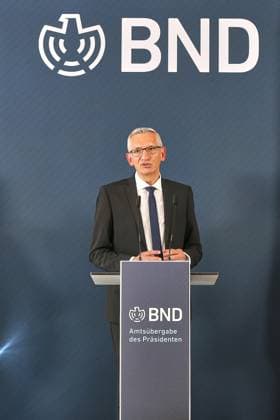 Berlin, Deutschland, 11.09.2025: BND-Zentrale: Amtsübergabe: Der neue BND-Chef Martin Jäger Copyright: xdtsxNachrichtenagenturx dts_80835