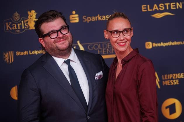 Award - Goldene Henne 2025 - Gregor Nebel und Katrin Nebel bei der Goldenen Henne 2025 in der Messe Leipzig am 12.09.2025. Copyright: xEventpressxKochanx