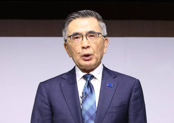 September 16, 2025, Tokyo, Japan - Japan s automaker Suzuki Motor president Toshihiro Suzuki announces to launch the company s first battery electric vehicle (BEV) eVitara on the Japanese market in Tokyo on Tuesday, September 16, 2025. The 5-seater SUV eVitara, manufactured in India, enables to cruise 520km for 2WD model, while 472km for 4WD model with a charge. (photo by Yoshio Tsunoda AFLO)  aflo_303624870