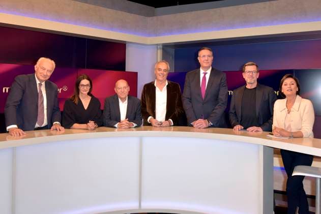 in der ARD-Talkshow maischberger im Studio Berlin Adlershof. Berlin, 16.09.2025