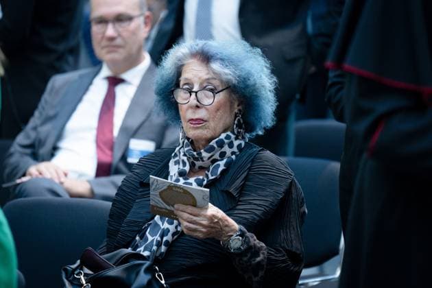 Neujahrsempfang, 75. Jubiläum des Zentralrats der Juden Neujahrsempfang, 75. Jubiläum des Zentralrats der Juden in Deutschland, Jüdisches Museum Berlin, Rosch-Haschana-Empfang, Lea Rosh, Fernsehjournalistin Berlin Berlin GER