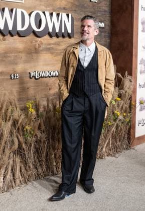 September 17, 2025, Bronx, New York, USA: Ethan Hawke attends FX premiere of The Lowdown on Hulu at Brooklyn Academy of Music in New York, NY on September 17, 2025. Bronx USA - ZUMAr339 20250917_znp_r339_099 Copyright: xLevxRadinx