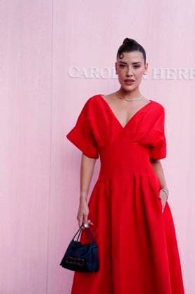 September 18, 2025, Madrid, Madrid, Spain: Michelle Salas attends Carolina Herrera s Spring-Summer 2026 collection at Plaza Mayor on September 18, 2025 in Madrid, Spain Madrid Spain - ZUMAg15_ 20250918_zaf_g15_140 Copyright: xJackxAbuinx