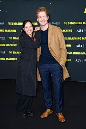 Nadja Jo Klapper und Johannes Heinrichs bei der Premiere des Kinofilms The Smashing Machine im Zoo Palast. Berlin, 22.09.2025