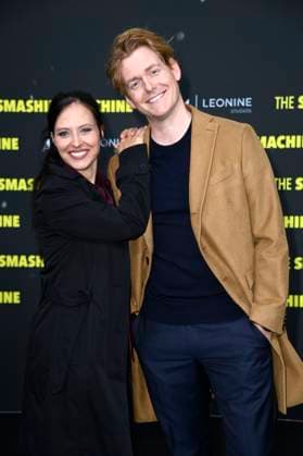 Nadja Jo Klapper und Johannes Heinrichs bei der Premiere des Kinofilms The Smashing Machine im Zoo Palast. Berlin, 22.09.2025
