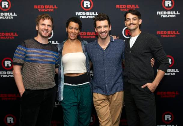 September 22, 2025, New York, Ny, United States: Ryan Spahn, Sarin Monae West, Michael Urie and David Mattar Merten attend rehearsals for the powerful new version of Shakespeare s Richard II. Held at ART New York in New York. Zuma Press September 22, 2025. New York United States - ZUMAp281 20250922_zea_p281_052 Copyright: xPhotoxImagexPressx