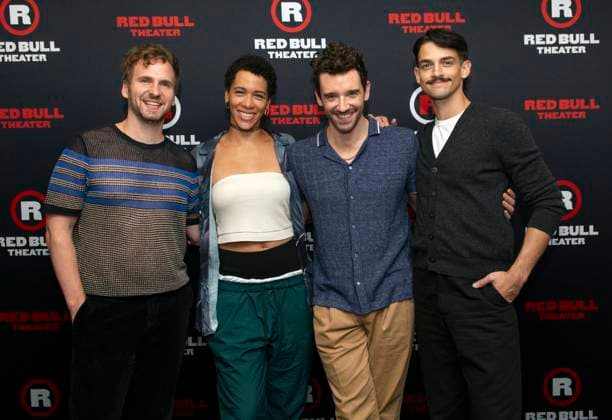 September 22, 2025, New York, Ny, United States: Ryan Spahn, Sarin Monae West, Michael Urie and David Mattar Merten attend rehearsals for the powerful new version of Shakespeare s Richard II. Held at ART New York in New York. Zuma Press September 22, 2025. New York United States - ZUMAp281 20250922_zea_p281_054 Copyright: xPhotoxImagexPressx
