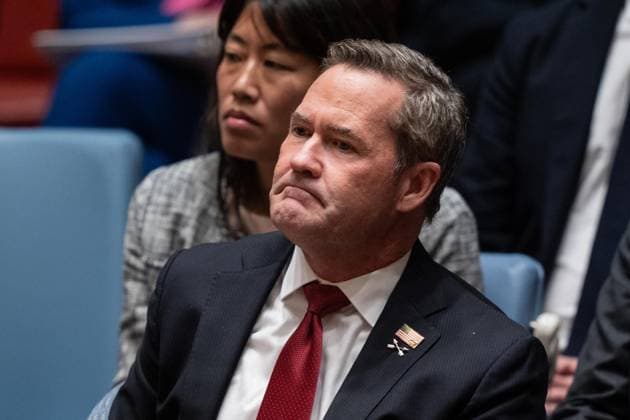 September 23, 2025, Bronx, New York, USA: Ambassador Michael Waltz of United States participates in ministerial meeting The situation in the Middle East, including the Palestinian question at UN Headquarters in New York, NY on September 23, 2025 Bronx USA - ZUMAr339 20250923_znp_r339_003 Copyright: xLevxRadinx
