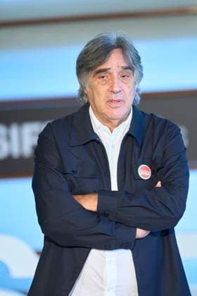 September 24, 2025, Madrid, Madrid, Spain: Agustin Diaz Yanes attended Un fantasma en la batalla She Walks in Darkness Photocall during 73rd San Sebastian International Film Festival at Kursaal Palace on September 24, 2025 in Donostia San Sebastian, Spain Madrid Spain - ZUMAg15_ 20250924_zaf_g15_009 Copyright: xJackxAbuinx
