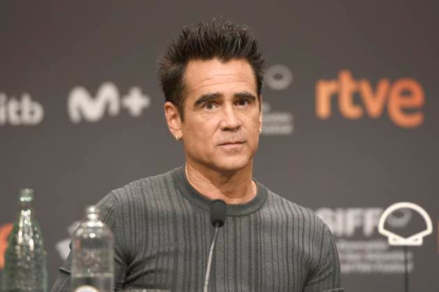 Colin Farrell bei der Pressekonferenz zum Kinofilm Ballad of a Small Player auf dem 73. Internationalen Filmfestival San Sebastian Festival Internacional de Cine de San Sebastian im Kursaal. San Sebastian, 25.09.2025