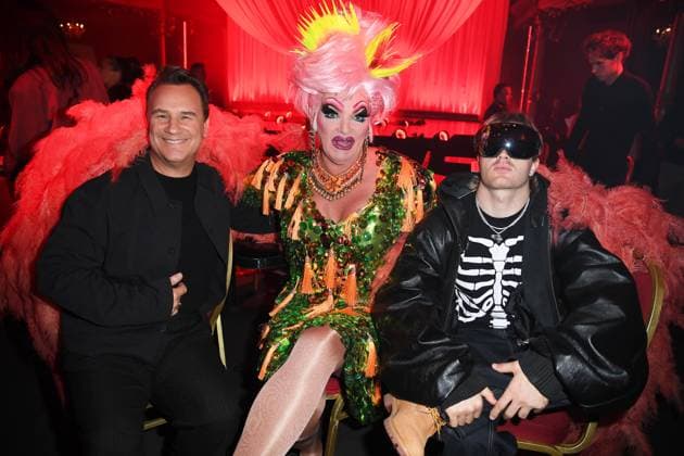 Bilder des Jahres 2025, Entertainment 09 September Guido Maria Kretschmer, Olivia Jones, Ski Aggu (August Jean Diederich) beim ABOUT YOU FASHION BALL im Schmidt™s Tivoli in Hamburg am 26.09.2025