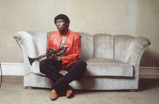 Portrait of Miles (Dewey) Davis (composer, trumpet player) 1985 Serge COHEN Opale.photo RECORD DATE NOT STATED