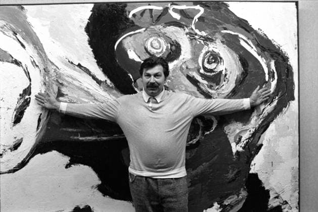 Portrait of Karel Appel (artist) 1970s Serge Hambourg opale.photo RECORD DATE NOT STATED