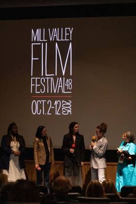 48th Mill Valley Film Festival - Special Screening Charliebird Shaki Alliu, Maria Peyramaure, Samantha Smart, Libby Ewing and Bri anna Moore attend the screening of Charliebird during the 48th Mill Valley Film Festival at the Christopher B. Smith Rafael Film Center on October 04, 2025 in San Rafael, California. San Rafael San Rafael Film Center California USA Copyright: xPicturexHappy imageSPACEx