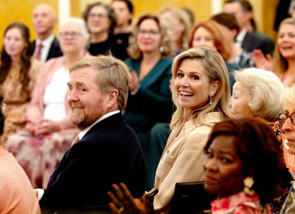09-10-2025 Palace Queen Maxima, with King Willem-Alexander, attended the 2025 Appeltjes van Oranje (Apples of Orange) awards at palace Noordeinde in The Hague. Â  Copyright: xPPEx