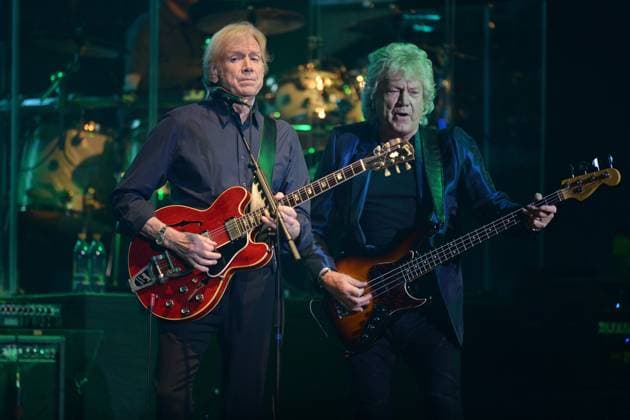 HOLLYWOOD FL - MARCH 11: Justin Hayward and John Lodge of the Moody Blues perform on the opening night of their tour at Hard Rock live held at the Seminole Hard Rock hotel & Casino on March 11, 2012 in Hollywood, Florida....People: Justin Hayward, John Lodge Hollywood United States Of America  - ZUMAs214 20160303_aba_s214_025 Copyright: xSMGx