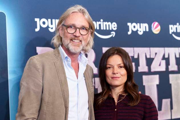 Marc Rasmus und Friederike Sophie Galley bei der Premiere der Prime Video SAT.1-Serie Der letze Bulle im Gloria Palast. München, 27.10.2025