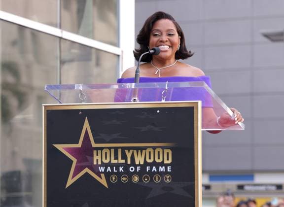 Sherri Shepherd attends an unveiling ceremony honoring her with the 2,827th star on the Hollywood Walk of Fame in Los Angeles on Monday, November 3, 2025.  LAP20251103812 GREGxGRUDT
