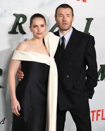 Premiere Of Netflix s Train Dreams Felicity Jones and Joel Edgerton arrive at the Premiere Of Netflix s Train Dreams held at The Egyptian Theatre Hollywood in Hollywood, Los Angeles, California, United States. The Egyptian Theatre Hollywood, Hollywood, Los Angeles, California, USA California United States  Copyright: xImagexPressxAgencyx originalFilename: collin-premiere251104_npDpA.jpg