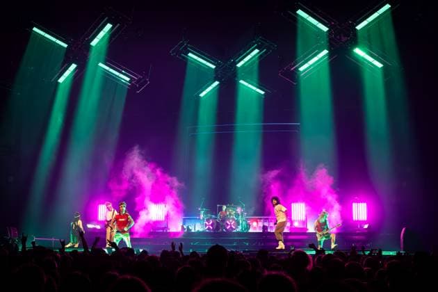 Electric Callboy live in Oslo, Norway Oslo, Norway. 03rd, November 2025. The German band Electric Callboy performs a live concert at Unity Arena in Oslo. Here vocalists Nico Sallach (L) and Kevin Ratajczak (R) are seen live on stage. Norway, Oslo, Unity Arena  Copyright: xGonzalesxPhoto TerjexDokkenx