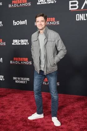 November 3, 2025, Los Angeles, California, USA: Topher Grace at the World Premiere of 20th Century Studios Predator: Badlands at the TCL Chinese Theatre IMAX Los Angeles USA - ZUMAg107 20251103_zep_g107_131 Copyright: xNinaxPrommerx