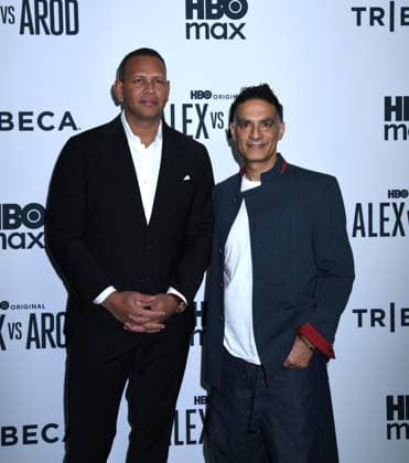 November 3, 2025, New York, Ny, United States: Alex Rodriguez and Gotham Chopra attend the New York Premiere Screening of Alex vs ARod . Held at the DGA Theater in New York. November 3, 2025. New York United States - ZUMAp281 20251103_zea_p281_119 Copyright: xPhotoxImagexPressx