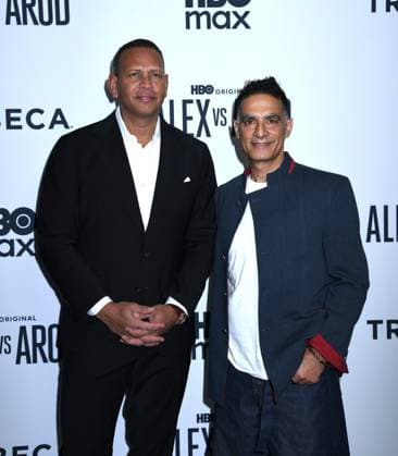 November 3, 2025, New York, Ny, United States: Alex Rodriguez and Gotham Chopra attend the New York Premiere Screening of Alex vs ARod . Held at the DGA Theater in New York. November 3, 2025. New York United States - ZUMAp281 20251103_zea_p281_121 Copyright: xPhotoxImagexPressx