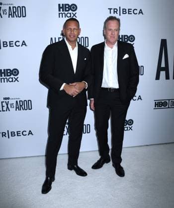 November 3, 2025, New York, Ny, United States: Alex Rodriguez and Michael Kay attend the New York Premiere Screening of Alex vs ARod . Held at the DGA Theater in New York. November 3, 2025. New York United States - ZUMAp281 20251103_zea_p281_128 Copyright: xPhotoxImagexPressx