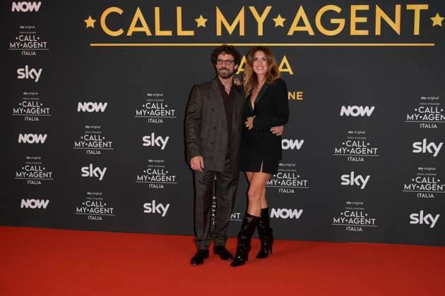 Call my agent Italia terza stagione red carpet in Rome - 04 Nov 2025 Francesco Montanari (l) and Federica Sorino (l) attend the red carpet of Sky tv program Call my agent Italia terza stagione. Rome Italy Copyright: xMarioxCartellix xSOPAxImagesx _DSC2871