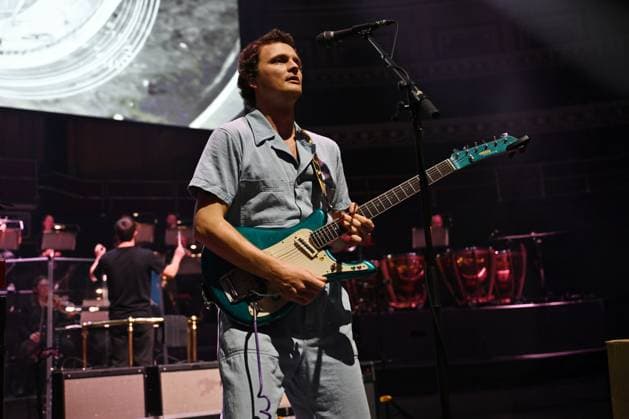 King Gizzard & the Lizard Wizard performing at Royal Albert Hall LONDON, ENGLAND - NOVEMBER 04: Stu Mackenzie of ˜King Gizzard & the Lizard Wizard™ performing at Royal Albert Hall on November 04, 2025 in London, England. CAP MAR MAR Great Britain Copyright: xMartinxHarris CapitalxPicturesx