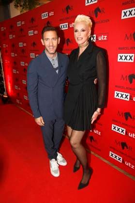 Marcel Remus und Brigitte Nielsen beim XXXLutz x Marcel Remus Collection Launch im Premium-Möbel- und Einrichtungshaus XXXLutz. Nürnberg, 05.11.2025