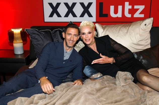 Marcel Remus und Brigitte Nielsen beim XXXLutz x Marcel Remus Collection Launch im Premium-Möbel- und Einrichtungshaus XXXLutz. Nürnberg, 05.11.2025