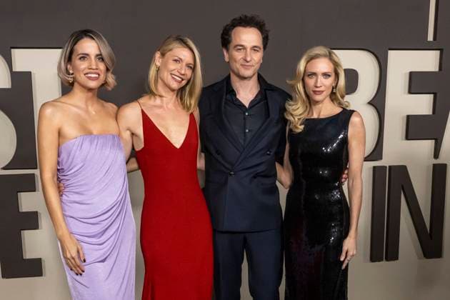 November 5, 2025, New York, United States: (L-R) Natalie Morales, Claire Danes, Matthew Rhys and Brittany Snow attend Netflix s The Beast In Me New York Premiere at The Plaza Hotel. New York United States - ZUMAs197 20251105_aaa_s197_613 Copyright: xRonxAdarx