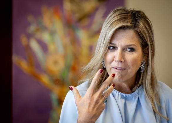 UTRECHT - Queen Maxima during a working visit to Enik Recovery College. This academy offers a learning environment and a meeting place for people who have personal experience with disruption due to mental health issues or addiction. ANP KOEN VAN WEEL netherlands out - belgium out  Copyright: xx x541379283x originalFilename: 541379283.jpg