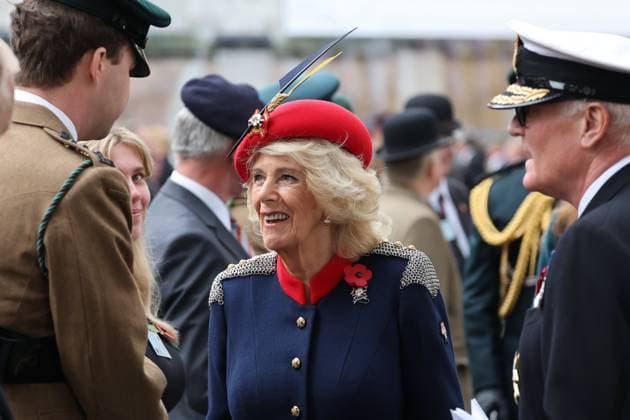 . 06 11 2025. London, United Kingdom. Queen Camilla at the 97th year of the Field of Remembrance at Westminster Abbey in London.  xStephenxLockx xi-Imagesx IIM-26357-0035