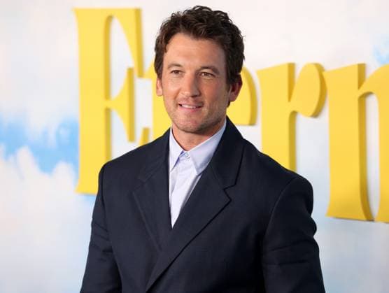 Miles Teller attends the Los Angeles Special Screening of A24 s Eternity at the AMC Century City 15 in Los Angeles, CA on Wednesday, November 5, 2025. Storyline: In an afterlife where souls have one week to decide where to spend eternity, Joan is faced with the impossible choice between the man she spent her life with and her first love, who died young and has waited decades for her to arrive.  LAP20251105821 GREGxGRUDT