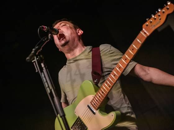 November 6, 2025, Glasgow, United Kingdom: Tom Clarke of English rock band The Enemy seen performing live at The Barrowland Ballroom. The Enemy are an English indie rock band hailing from Coventry, they broke onto the music scene in 2006 and quickly earned their place as one the biggest bands of the era. Glasgow United Kingdom - ZUMAs197 20251106_aaa_s197_150 Copyright: xStuartxWestwoodx