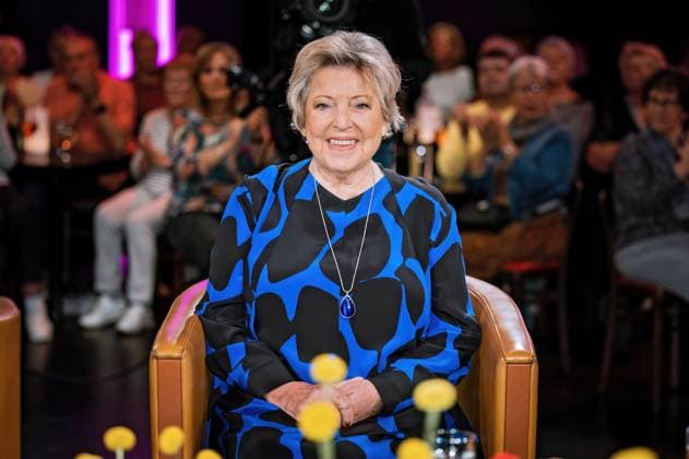 MDR - Riverboat. Schauspielerin Marie-Luise Marjan anläßlich der Aufzeichnung der MDR - Talkshow Riverboat am 06.11.2025 in der Mediacity Leipzig. 20251106SFL0043