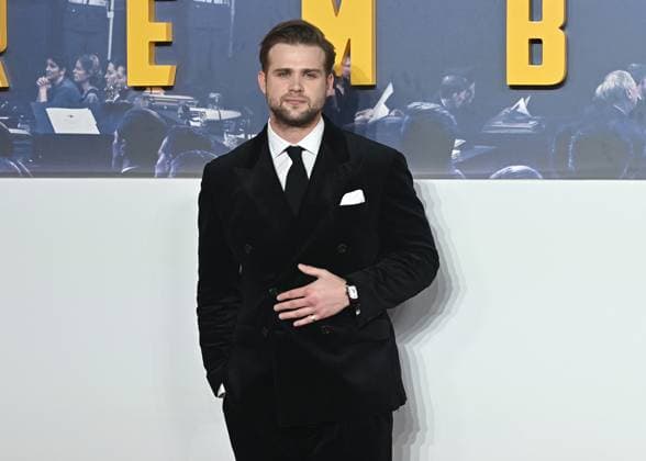 Leo Woodall attends Nuremberg UK Premiere at Odeon Luxe Leicester Square in London, England. UK. Thursday 6th November 2025 Copyright: xJamesxWarrenx adzen787