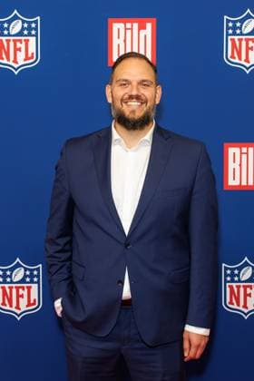Empfang - BILD NFL TOUCHDOWN BERLIN - Pierre Trochet beim BILD TOUCHDOWN BERLIN National Football League - Empfang, anlässlich des ersten regulären Saisonspiels der NFL Teams Indianapolis Colts vs. Atlanta Falcons am 07.11.2025 im Axel-Springer-Hochhaus in Berlin. Copyright: xEventpressxKochanx