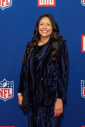 Empfang - BILD NFL TOUCHDOWN BERLIN - Nadine Nurasyid beim BILD TOUCHDOWN BERLIN National Football League - Empfang, anlässlich des ersten regulären Saisonspiels der NFL Teams Indianapolis Colts vs. Atlanta Falcons am 07.11.2025 im Axel-Springer-Hochhaus in Berlin. Copyright: xEventpressxKochanx