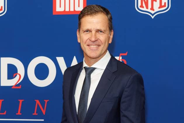 Empfang - BILD NFL TOUCHDOWN BERLIN - Oliver Bierhoff beim BILD TOUCHDOWN BERLIN National Football League - Empfang, anlässlich des ersten regulären Saisonspiels der NFL Teams Indianapolis Colts vs. Atlanta Falcons am 07.11.2025 im Axel-Springer-Hochhaus in Berlin. Copyright: xEventpressxKochanx