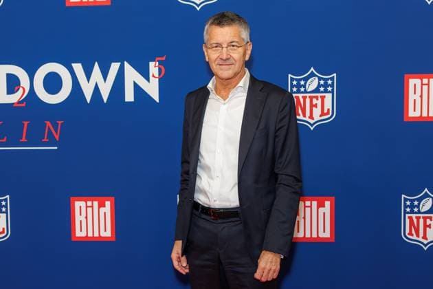 Empfang - BILD NFL TOUCHDOWN BERLIN - Herbert Hainer beim BILD TOUCHDOWN BERLIN National Football League - Empfang, anlässlich des ersten regulären Saisonspiels der NFL Teams Indianapolis Colts vs. Atlanta Falcons am 07.11.2025 im Axel-Springer-Hochhaus in Berlin. Copyright: xEventpressxKochanx